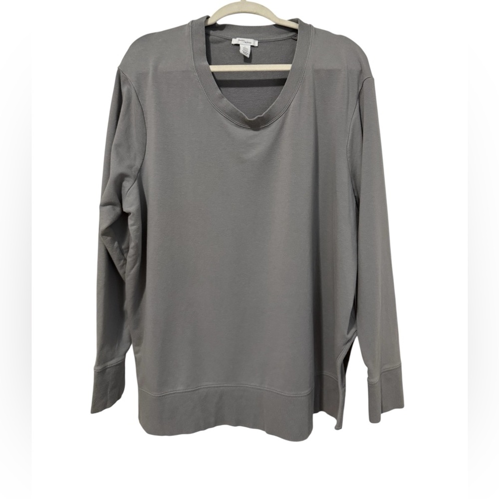 Daily Ritual Women's Grey Crewneck Sweater (Size 2X)
